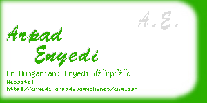 arpad enyedi business card